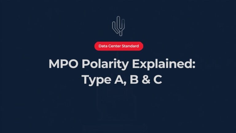 Type B Polarity in MPO Cables Explained: Why It Matters for Your Data Center