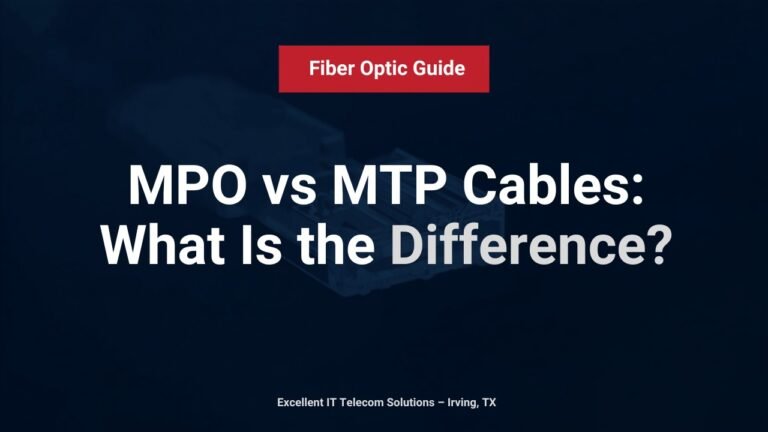 MPO vs MTP Cables: What Is the Difference and Which Do You Need?