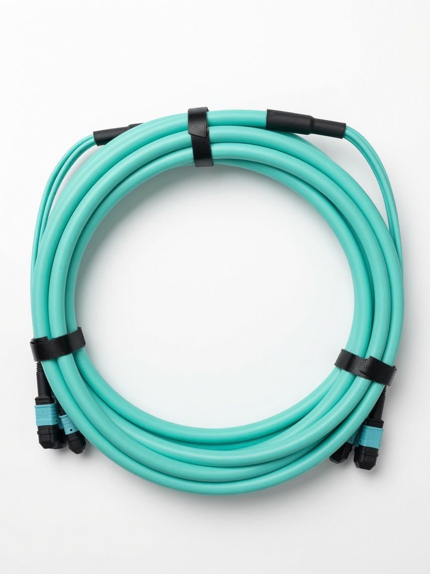 MPO Breakout Fiber Optic Cable - 4MPO to 4MPO 48-Fiber OM3