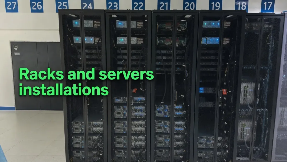 Data Center Installation Server rack installation for data center infrastructure